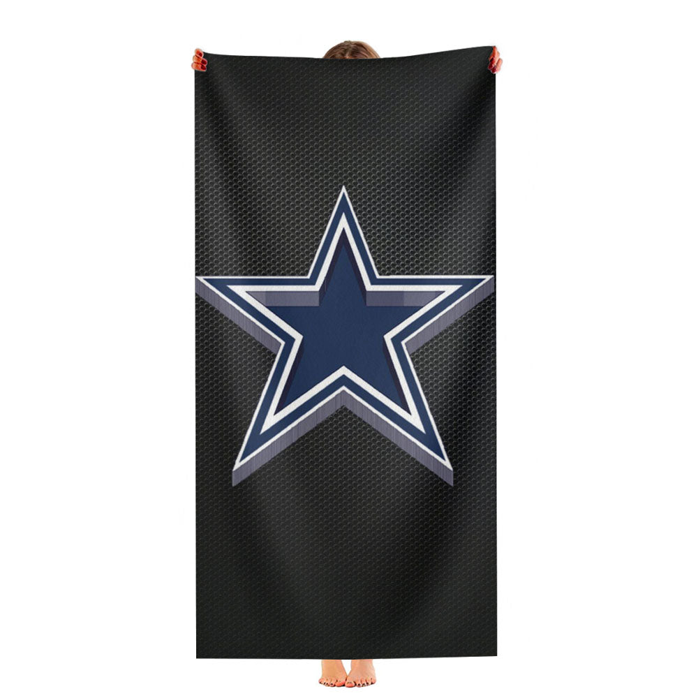 Dallas Cowboys Wallapaper Carbon Ultra-Soft Luxury Bathroom Towels