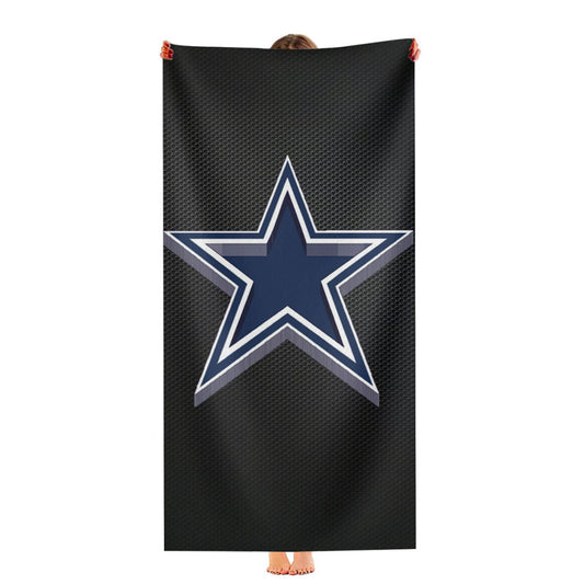 Dallas Cowboys Wallapaper Carbon Ultra-Soft Luxury Bathroom Towels