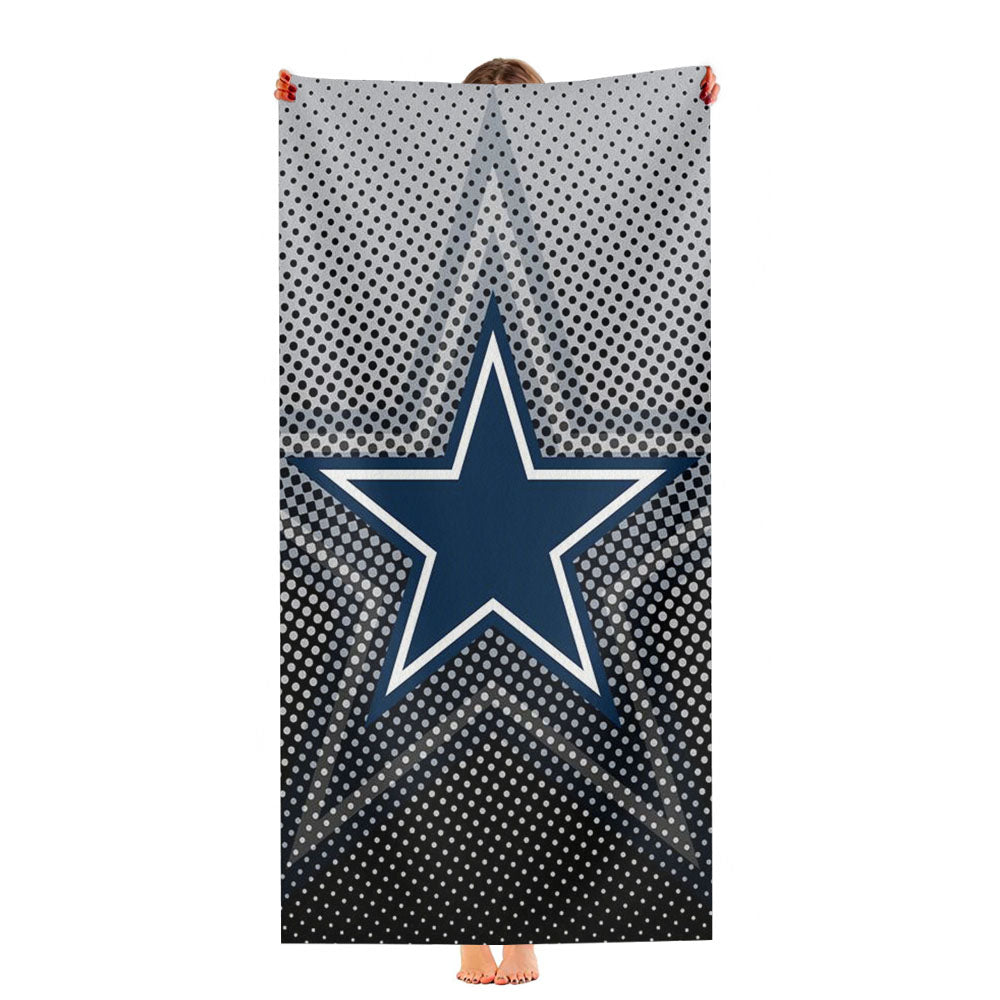 Dallas Cowboys Wallapaper Carbon 2 Ultra-Soft Luxury Bathroom Towels