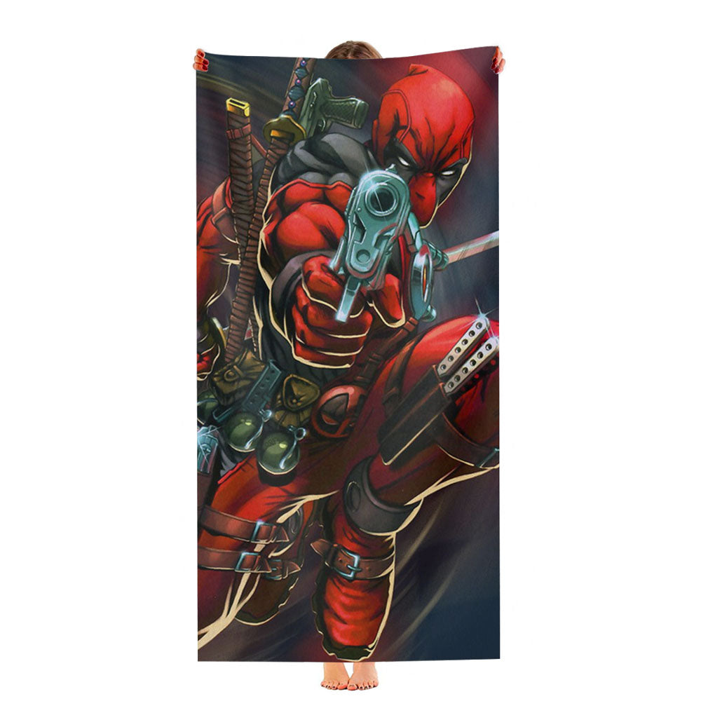 Deadpool In Action Ultra-Soft Luxury Bathroom Towels