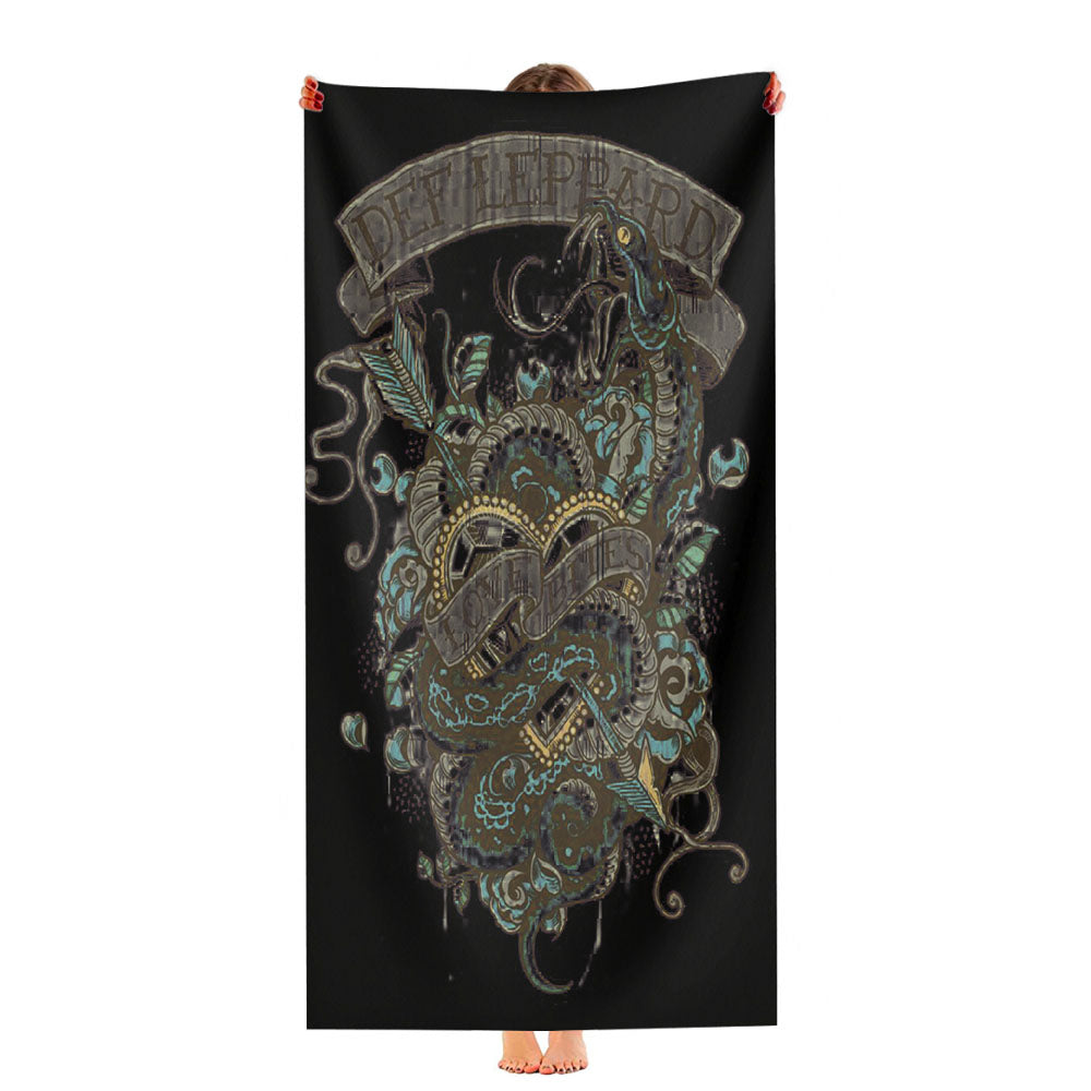 Def Leppard Logo Ultra-Soft Luxury Bathroom Towels