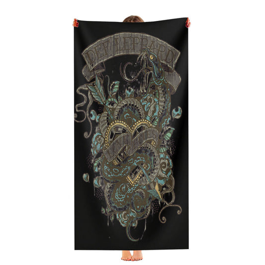 Def Leppard Logo Ultra-Soft Luxury Bathroom Towels