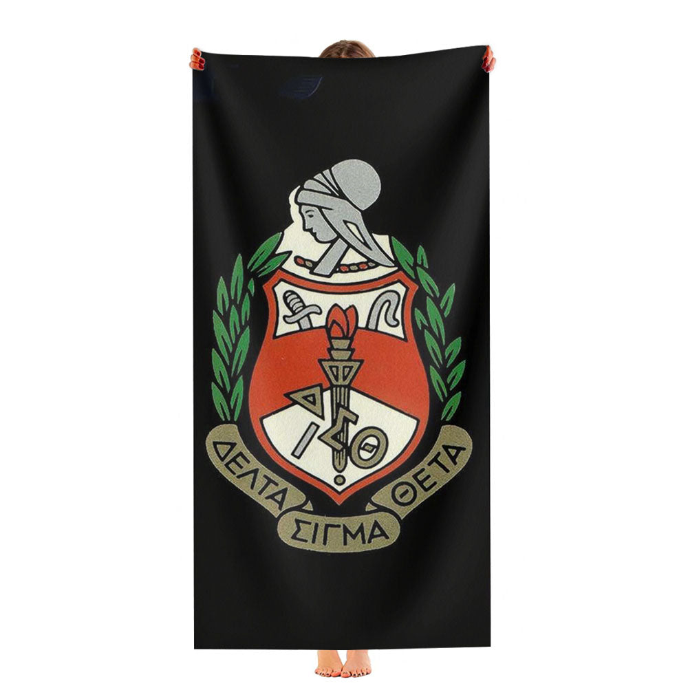 Delta Sigma Theta Logo Ultra-Soft Luxury Bathroom Towels