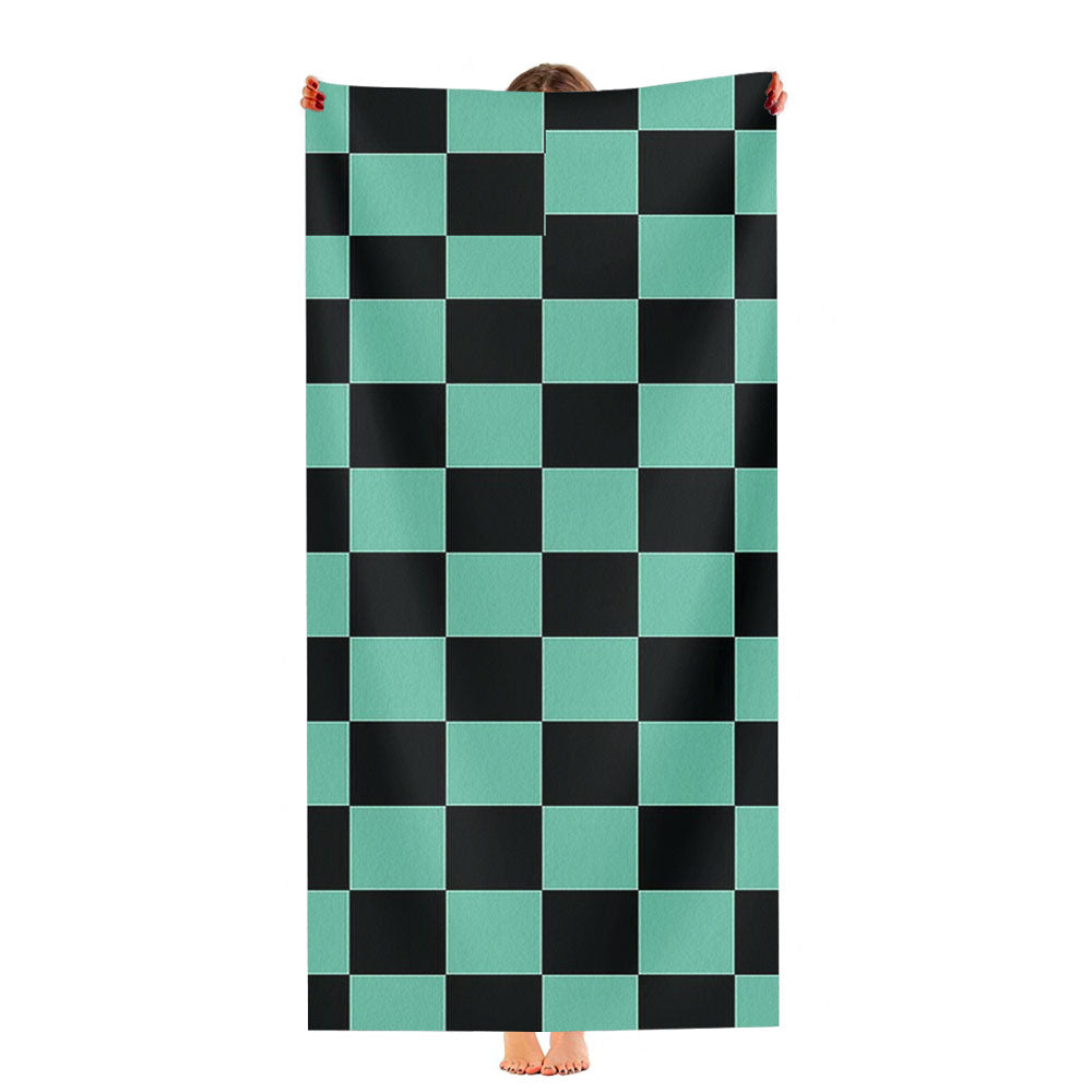 Demon Slayer Tanjiro Kamado Pattern Ultra-Soft Luxury Bathroom Towels