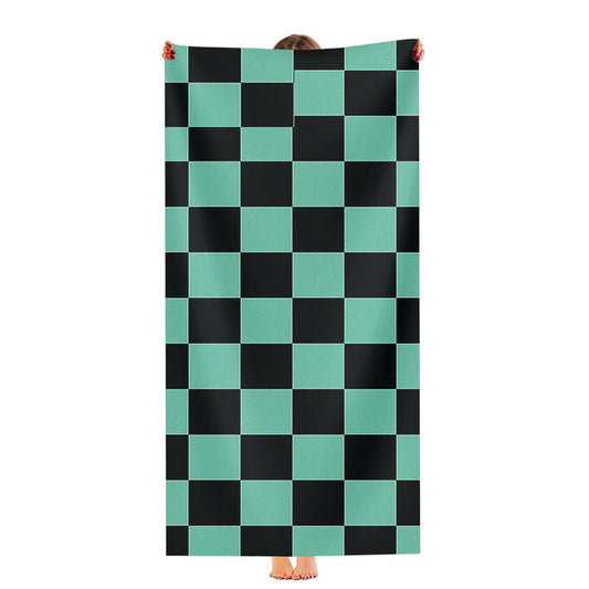 Demon Slayer Tanjiro Kamado Pattern Ultra-Soft Luxury Bathroom Towels