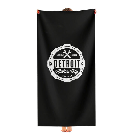 Detroit Motor City Forever Michigan Rock City Ultra-Soft Luxury Bathroom Towels