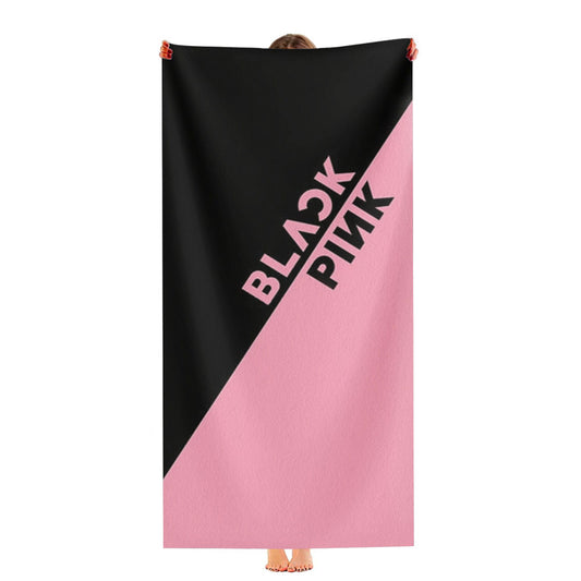Diagonal Girl K-Pop Band Logo Ultra-Soft Luxury Bathroom Towels