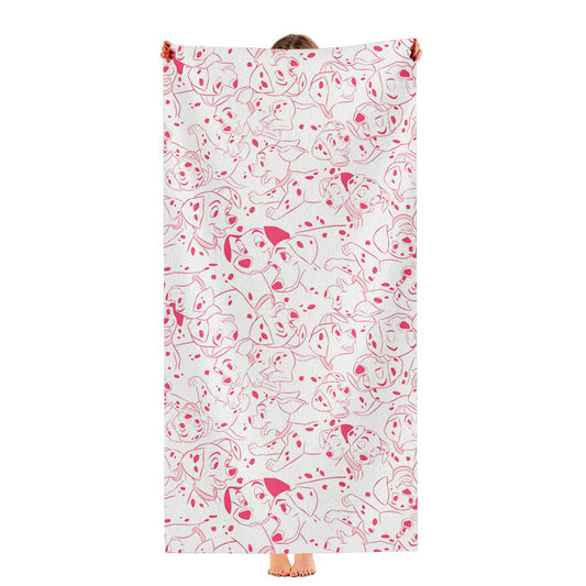 Disney 101 Dalmatians Family Pattern Ultra-Soft Luxury Bathroom Towels