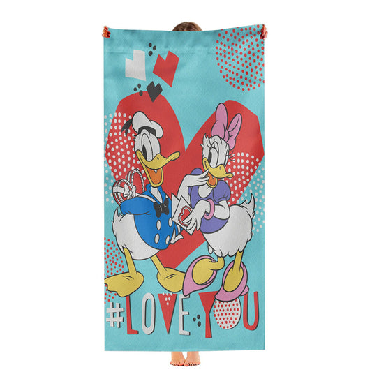 Disney Donald And Daisy Sweethearts Ultra-Soft Luxury Bathroom Towels