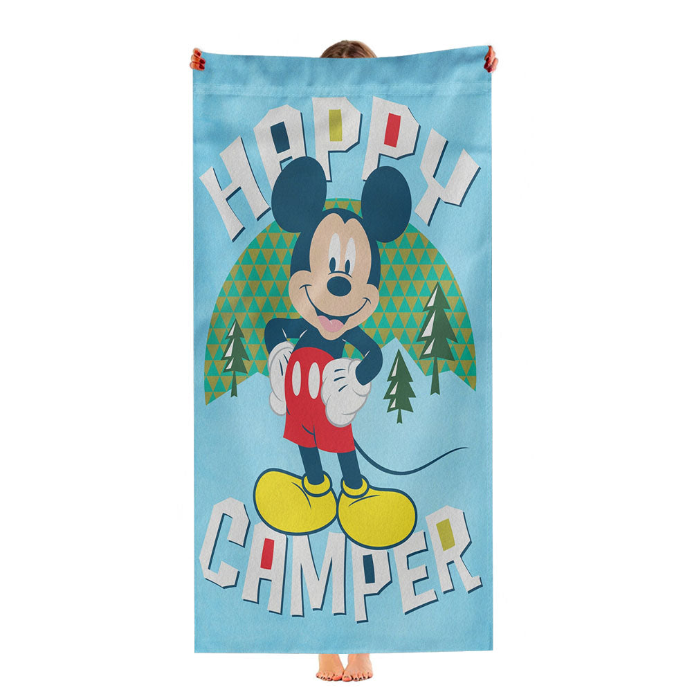 Disney Happy Camper Mickey Ultra-Soft Luxury Bathroom Towels