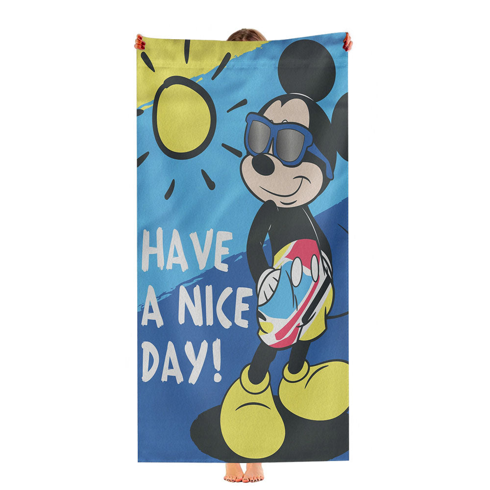 Disney Have A Nice Day Sunny Mickey Ultra-Soft Luxury Bathroom Towels
