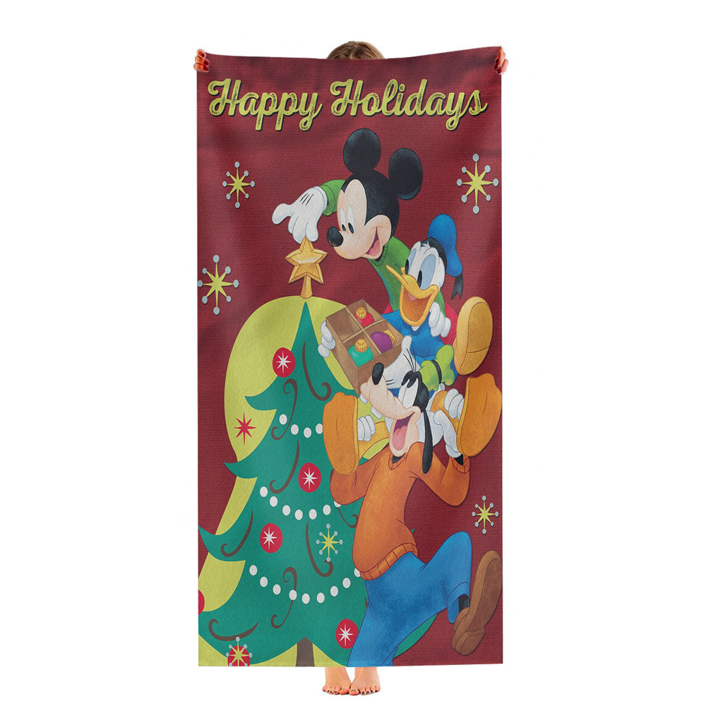 Disney Holidays Are A Time For Friends Ultra-Soft Luxury Bathroom Towels