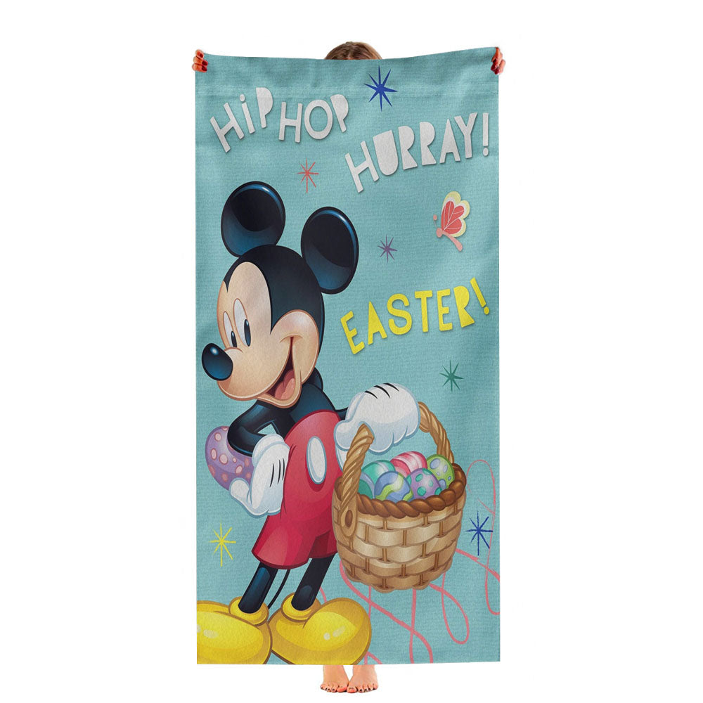 Disney Mickey Hip Hop Hurray Easter Ultra-Soft Luxury Bathroom Towels