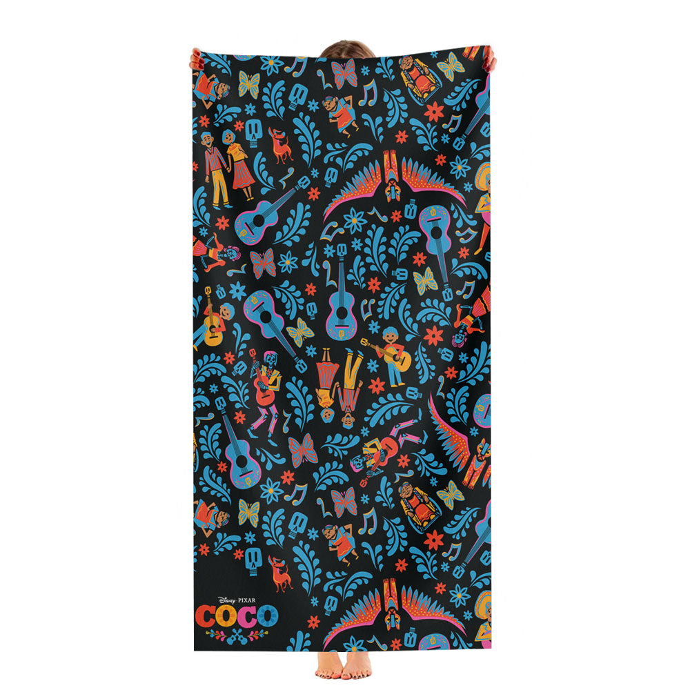 Disney Pixar Coco Pattern Ultra-Soft Luxury Bathroom Towels