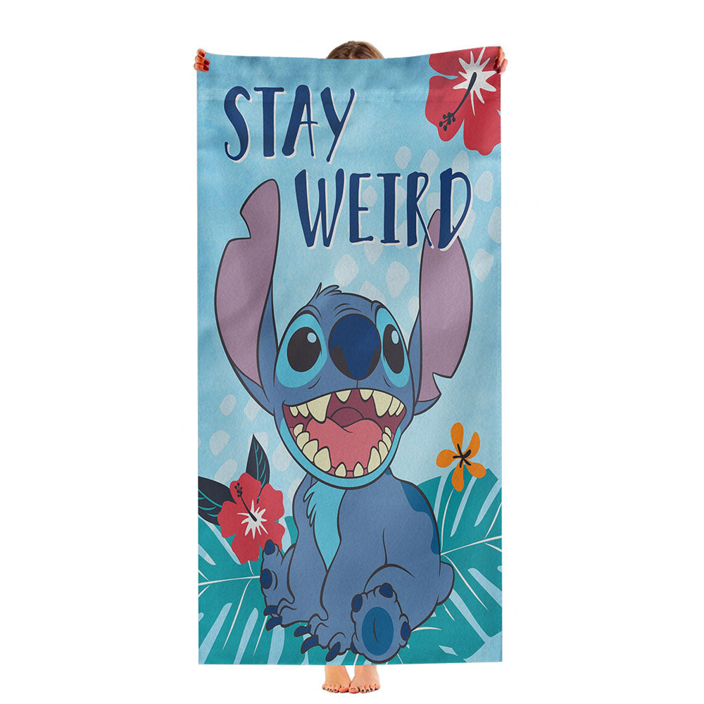 Disney Stay Weird Stitch Ultra-Soft Luxury Bathroom Towels