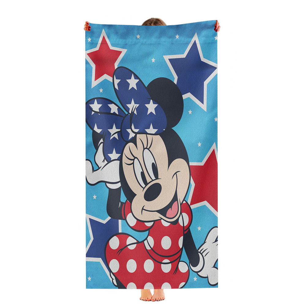 Disney Usa Stars Minnie Mouse Ultra-Soft Luxury Bathroom Towels