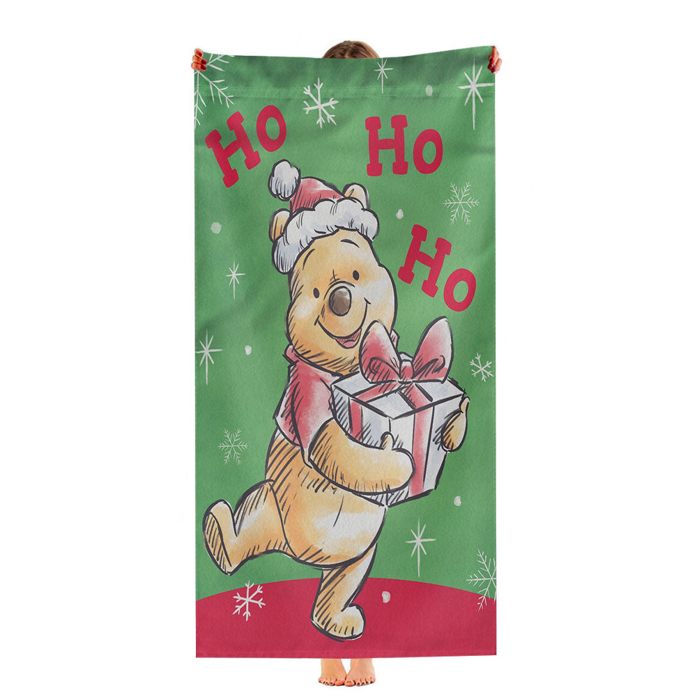 Disney Very Merry Christmas Pooh Ultra-Soft Luxury Bathroom Towels