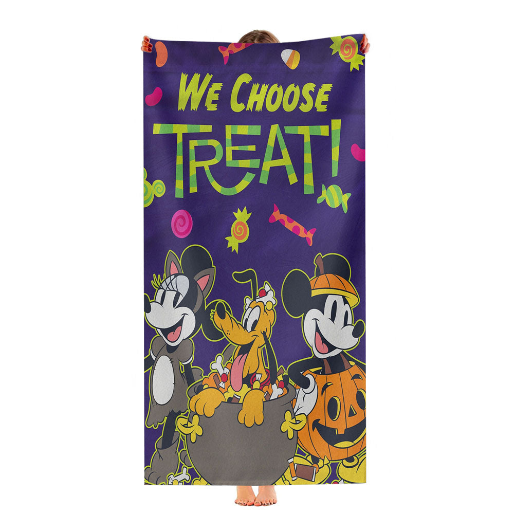 Disney We Choose Halloween Treats Ultra-Soft Luxury Bathroom Towels
