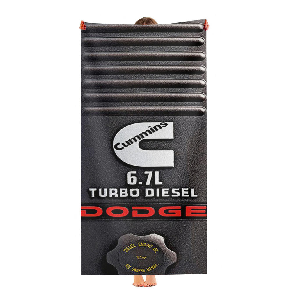 Dodge Cummins Turbo Diesel Ultra-Soft Luxury Bathroom Towels