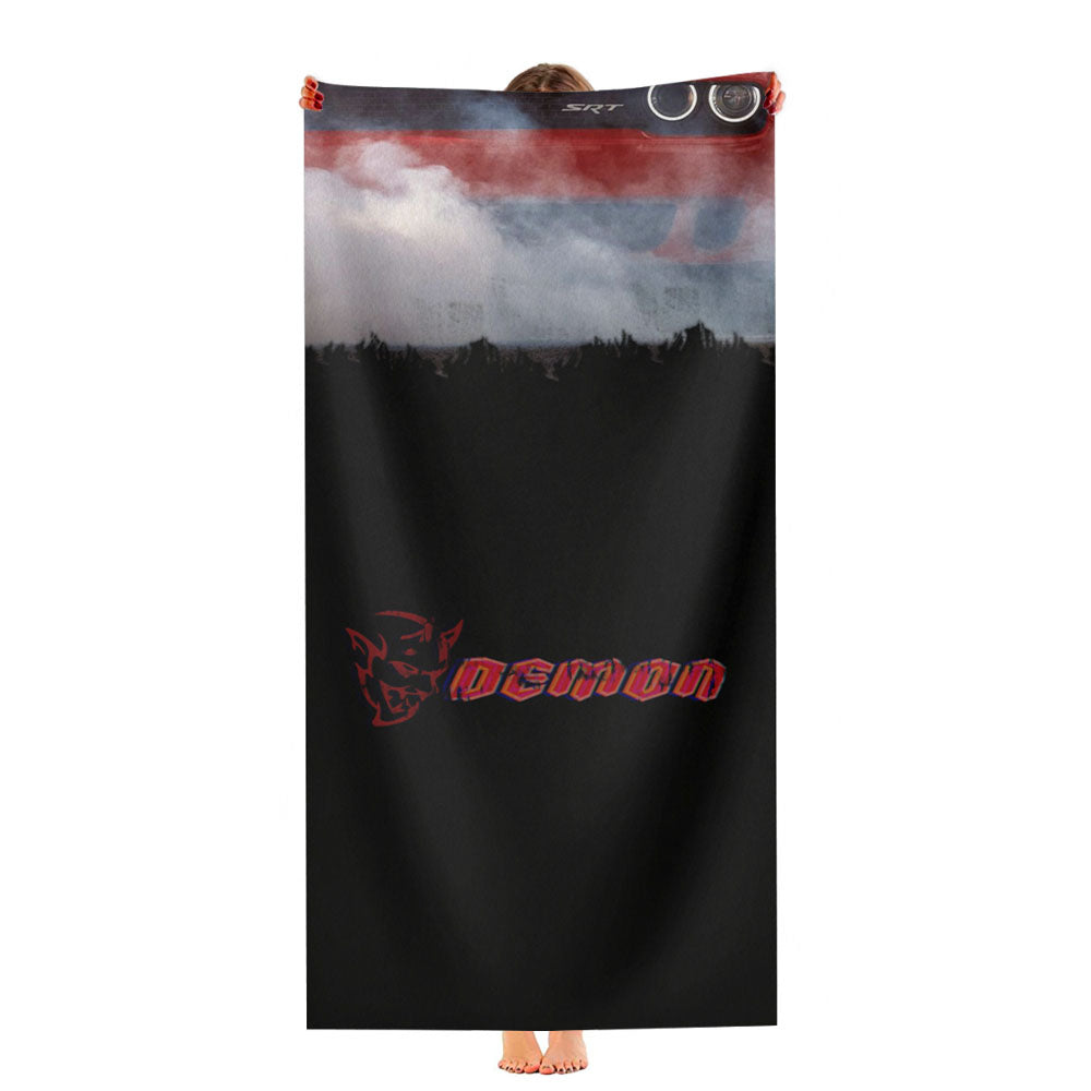 Dodge Demon Srt Car Wallpaper Ultra-Soft Luxury Bathroom Towels