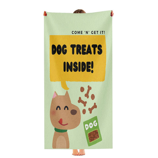 Dog Treats Inside Ultra-Soft Luxury Bathroom Towels