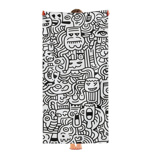 Doodles 1 Ultra-Soft Luxury Bathroom Towels