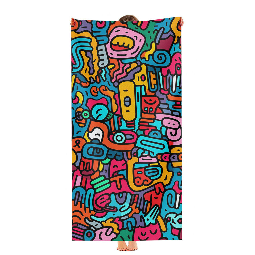 Doodles 2 Ultra-Soft Luxury Bathroom Towels