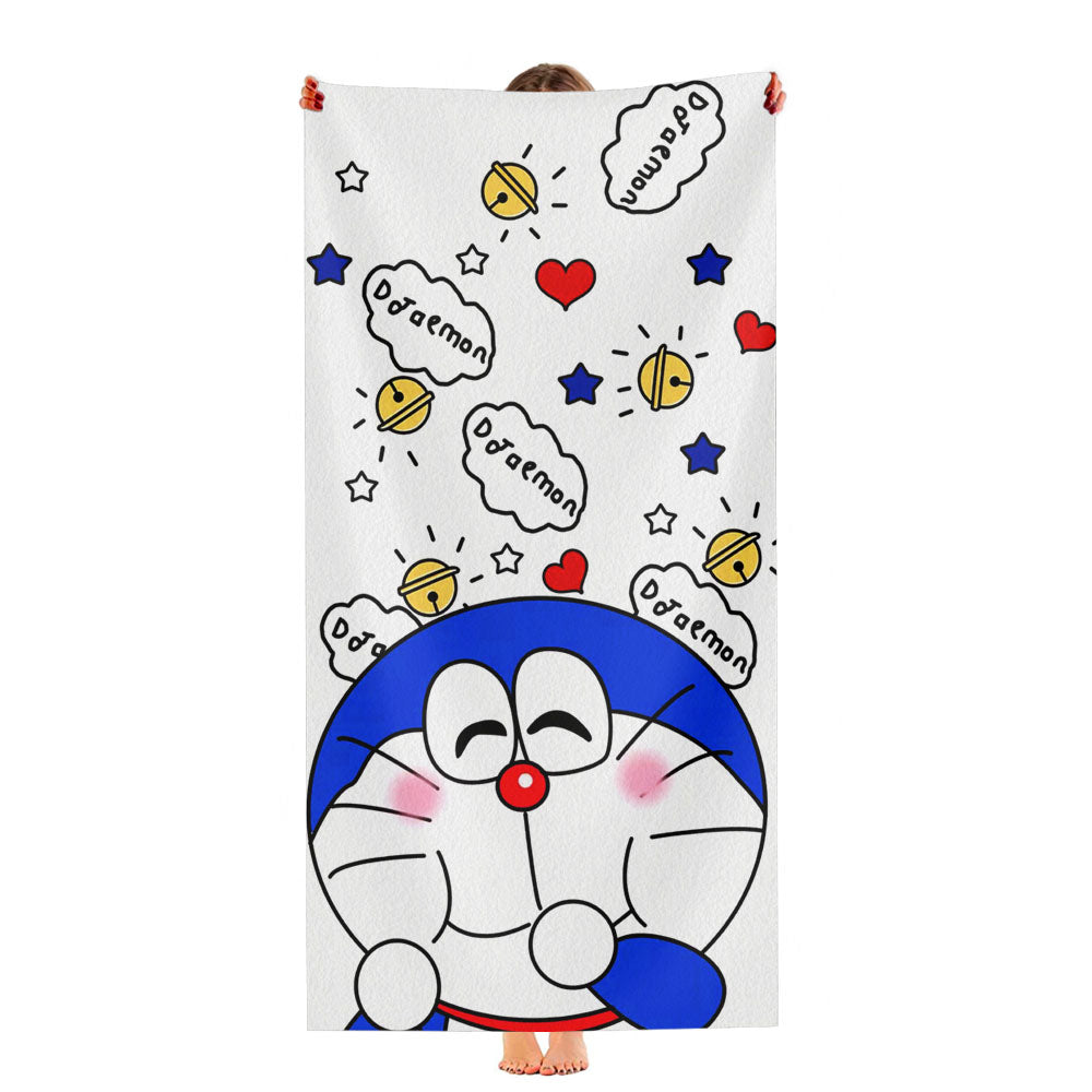 Doraemon And Cute Pattern Ultra-Soft Luxury Bathroom Towels