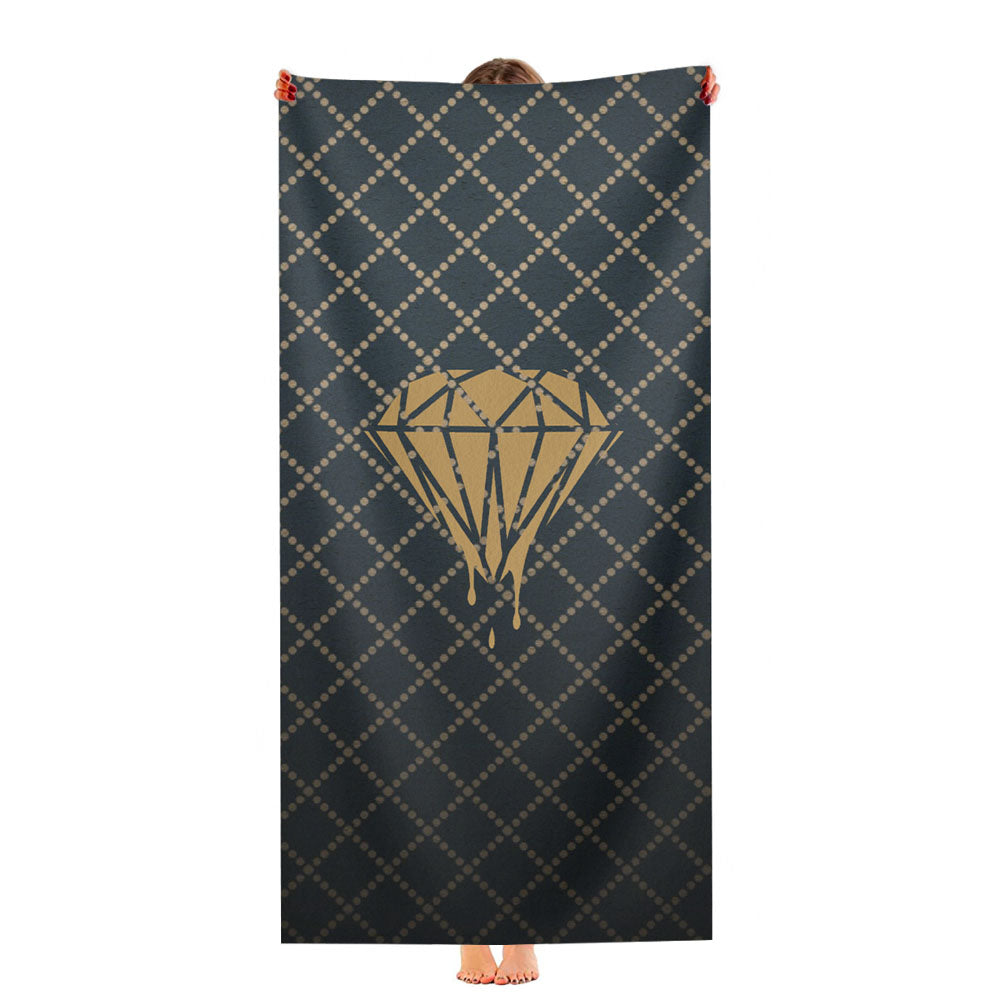 Dotted Diamonds Pattern Ultra-Soft Luxury Bathroom Towels