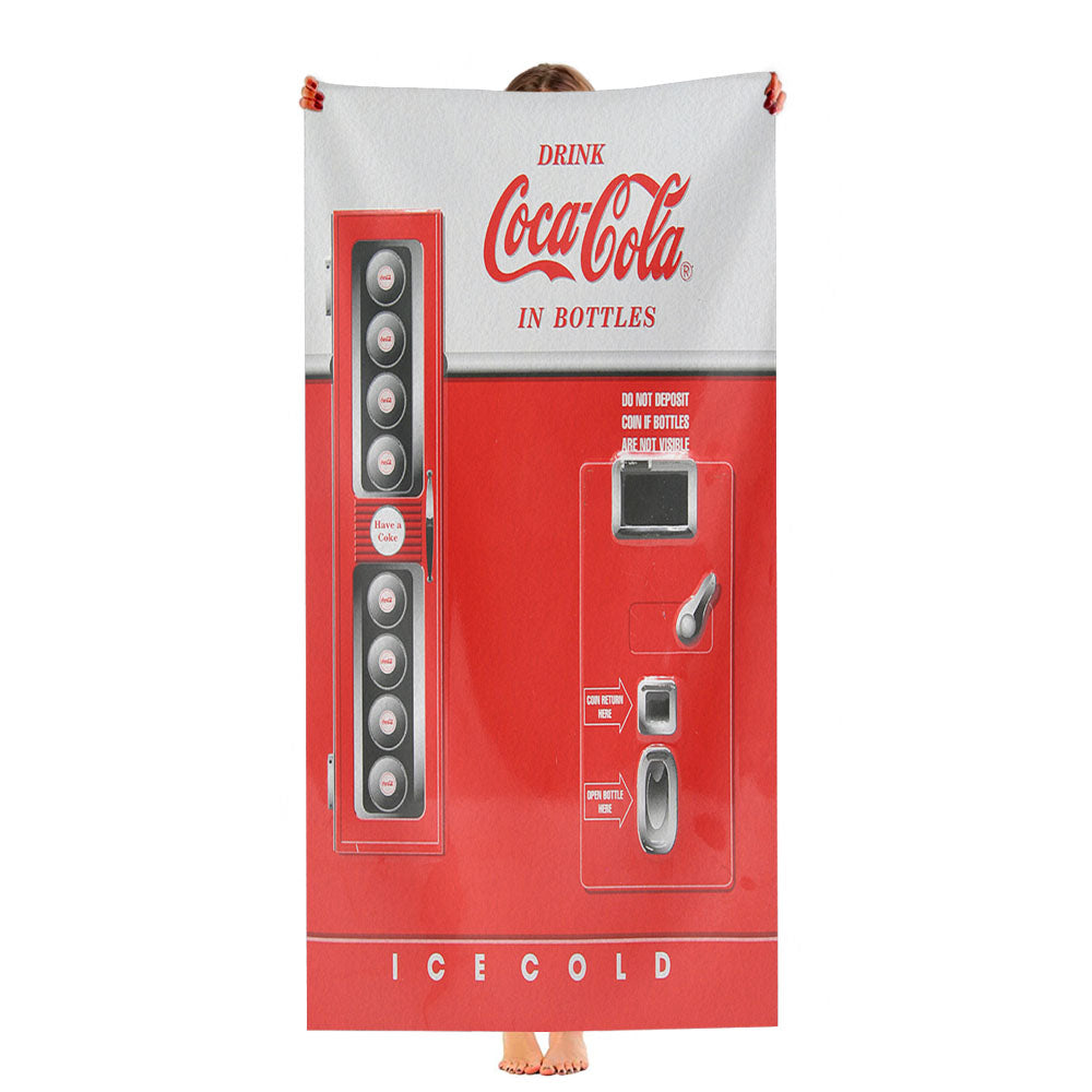 Drink Coca Cola In Bottles Vending Machine Ultra-Soft Luxury Bathroom Towels