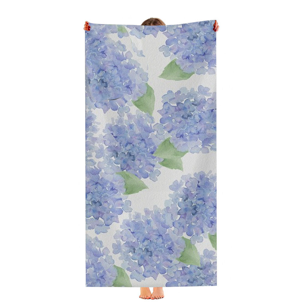 Elegant Lavender Lilac Watercolor Ultra-Soft Luxury Bathroom Towels