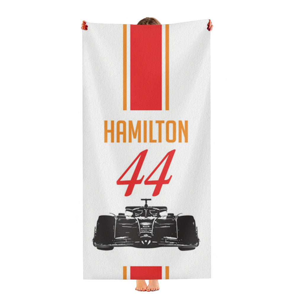 F1 Car Hamilton Ultra-Soft Luxury Bathroom Towels