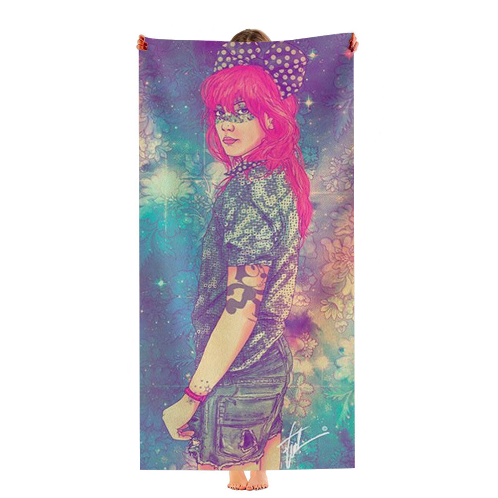 Fab Ciraolo Vintage Floral Ultra-Soft Luxury Bathroom Towels