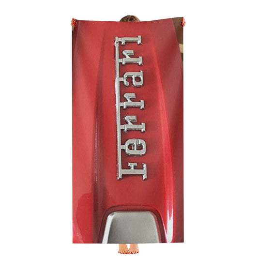 Ferrari Car Keys Red Stylish Ultra-Soft Luxury Bathroom Towels