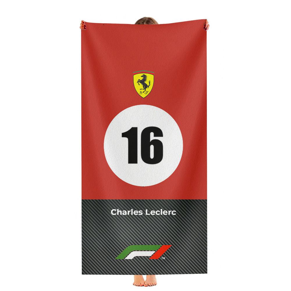 Ferrari Charles Leclerc Ultra-Soft Luxury Bathroom Towels