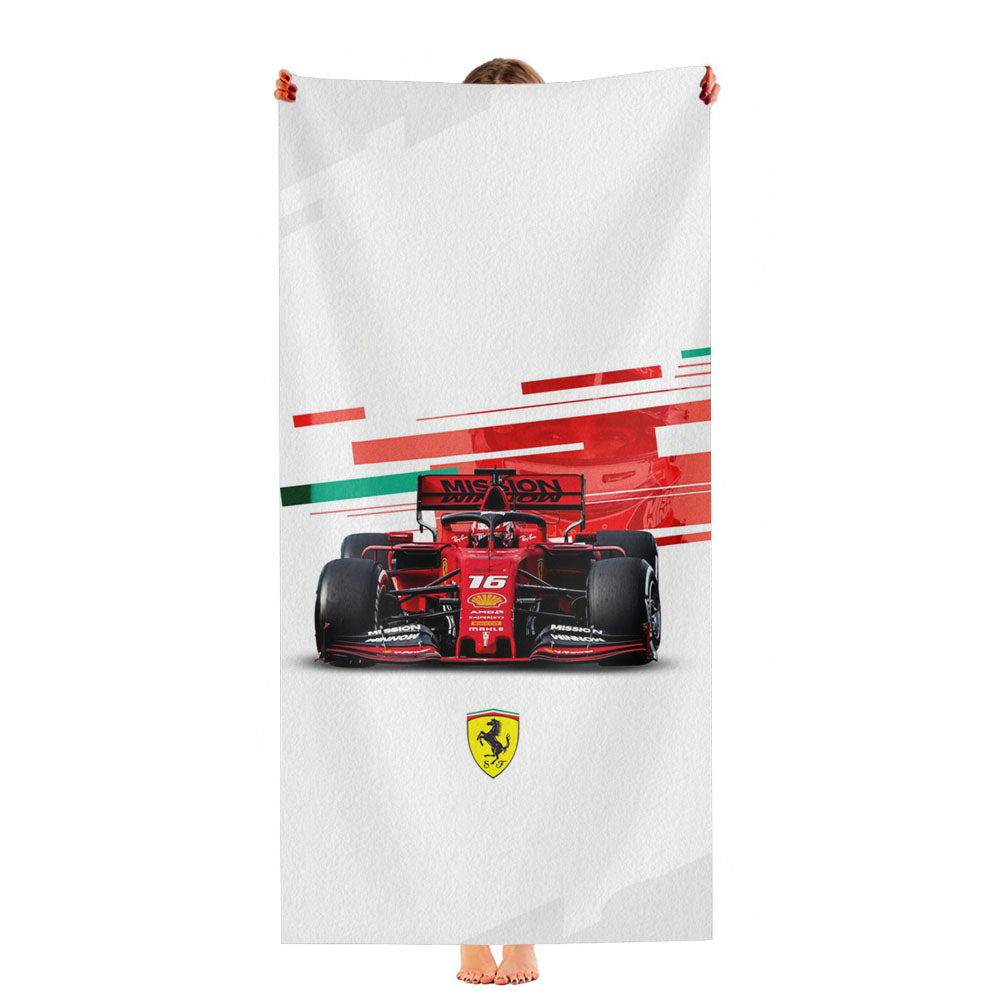 Ferrari Formula One Glitch Ultra-Soft Luxury Bathroom Towels