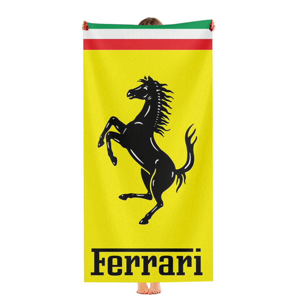 Ferrari Full Logo Ultra-Soft Luxury Bathroom Towels