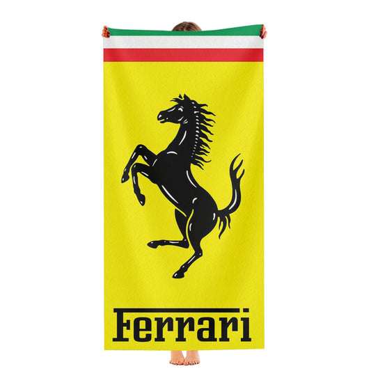 Ferrari Full Logo Ultra-Soft Luxury Bathroom Towels