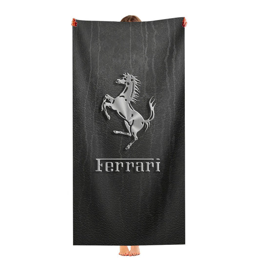 Ferrari Logo Ultra-Soft Luxury Bathroom Towels