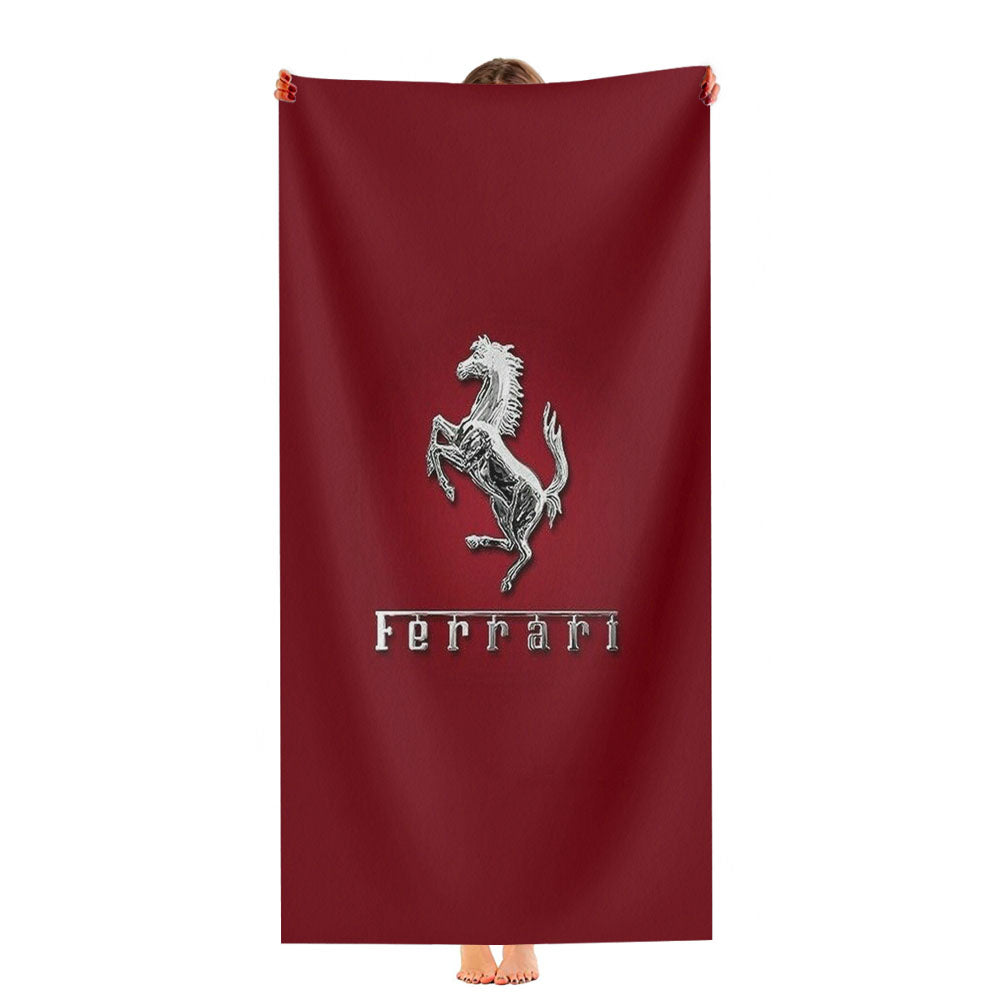 Ferrari Sports Car Wallpaper Ultra-Soft Luxury Bathroom Towels