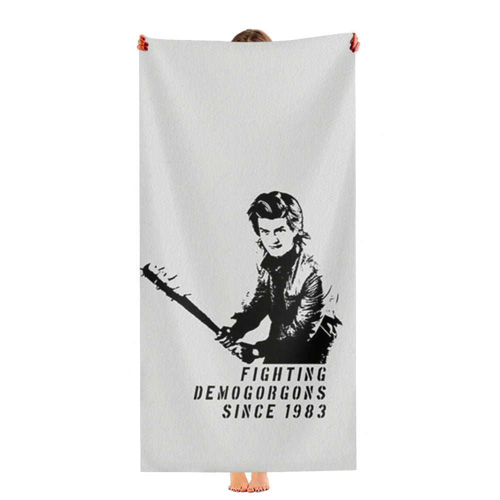 Fighting Demogorgons Since 1983 Ultra-Soft Luxury Bathroom Towels