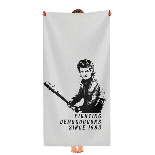 Fighting Demogorgons Since 1983 Ultra-Soft Luxury Bathroom Towels