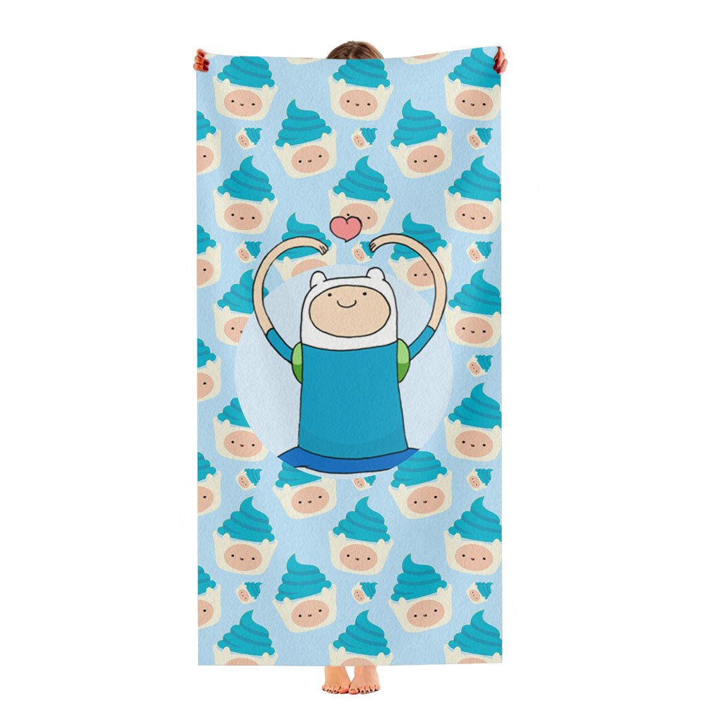 Finn Cake Pattern Ultra-Soft Luxury Bathroom Towels