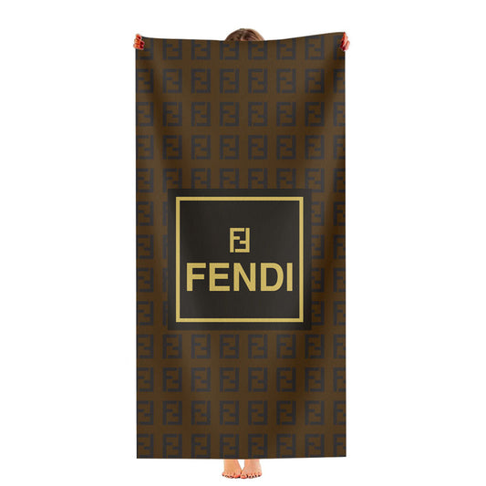 Fl Fendi Pattern Ultra-Soft Luxury Bathroom Towels
