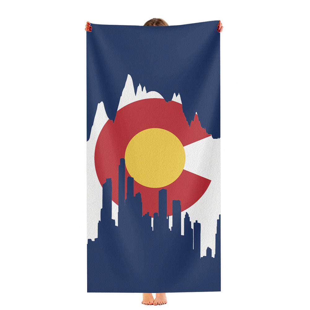 Flag Of Colorado Ultra-Soft Luxury Bathroom Towels