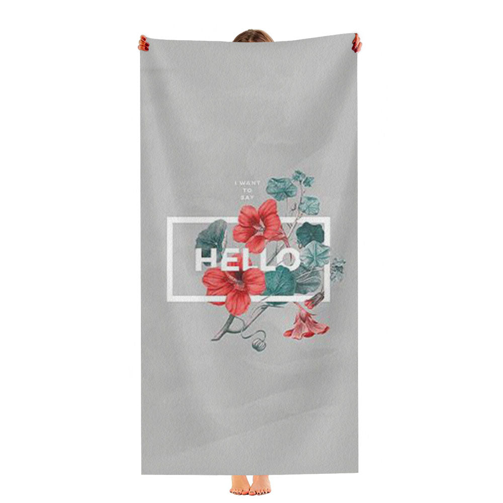 Floral Hello Ultra-Soft Luxury Bathroom Towels