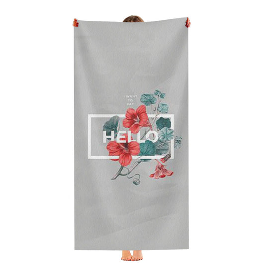 Floral Hello Ultra-Soft Luxury Bathroom Towels