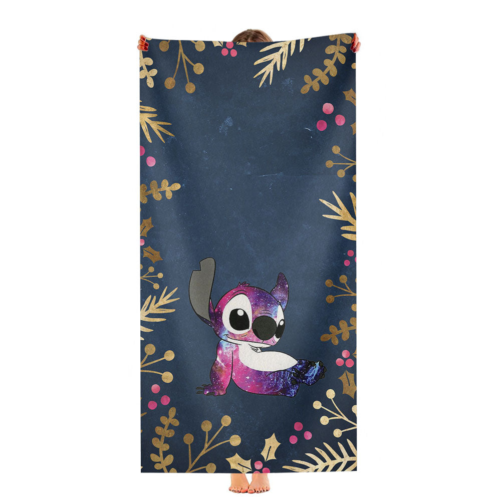 Floral Pattern Galaxy Stitch Ultra-Soft Luxury Bathroom Towels