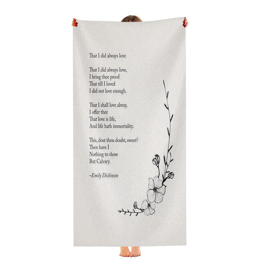 Flower Poem Ultra-Soft Luxury Bathroom Towels