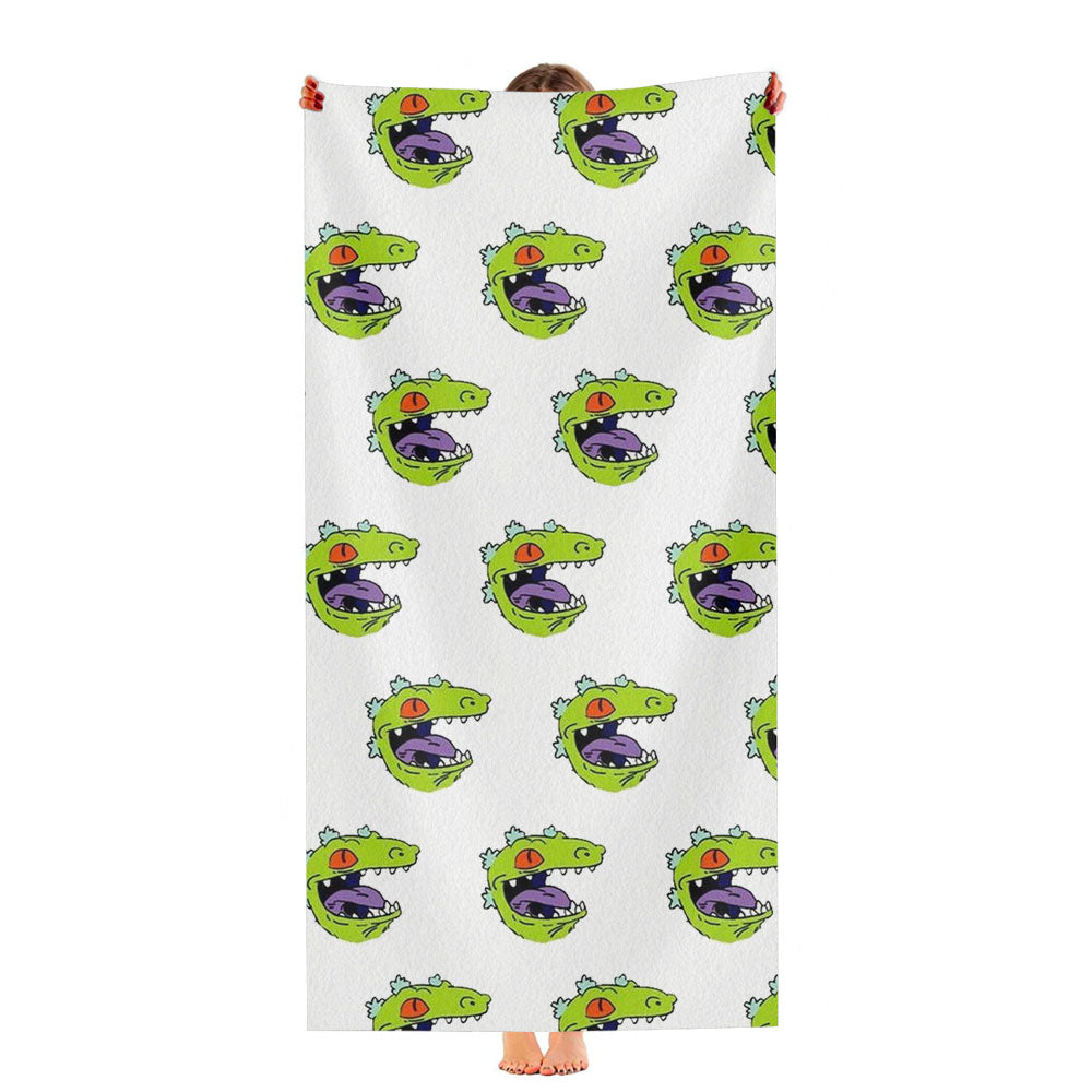 Fondos De Pantalla Rugrats Reptar Head Pattern Ultra-Soft Luxury Bathroom Towels